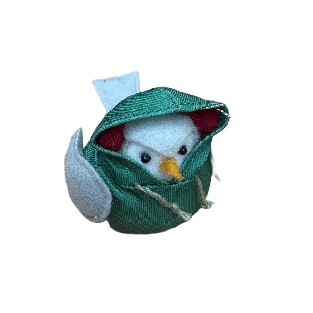 Wondershop Target Bird Ornament Green Hooded Sweatshirt Christmas Holiday Felt